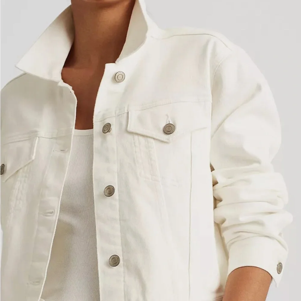 Women's Ralph Lauren white Denim Jacket - XL - Picture 6 of 8